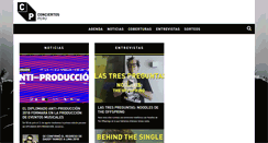 Desktop Screenshot of conciertosperu.com.pe