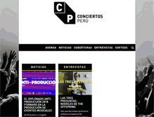 Tablet Screenshot of conciertosperu.com.pe